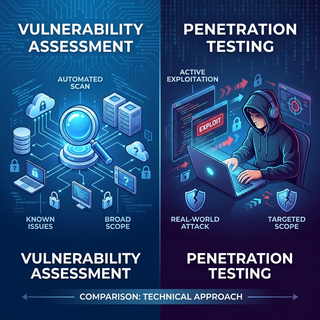 Vulnerability Assessment vs Penetration Testing: Differences and Decision Guide (2026)